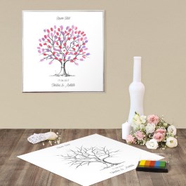 Wedding tree und Fingerabdruck-Leinwände Bild 2