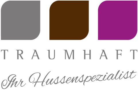Traumhaft Verleihservice - Hussen & Tischwäsche, Brautstrauß · Deko · Hussen Schwarzwald, Logo