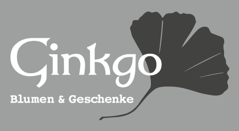 Ginkgo - Blumen & Geschenke, Brautstrauß · Deko · Hussen Wyhl, Logo