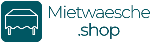 Mietwaesche.shop - Hussen, Tischdecken & mehr, Brautstrauß · Deko · Hussen Schwarzwald, Logo