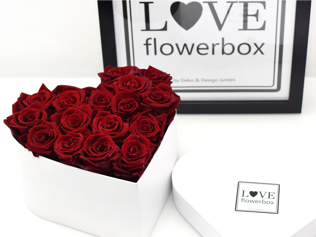 Love Flowerbox Herzform