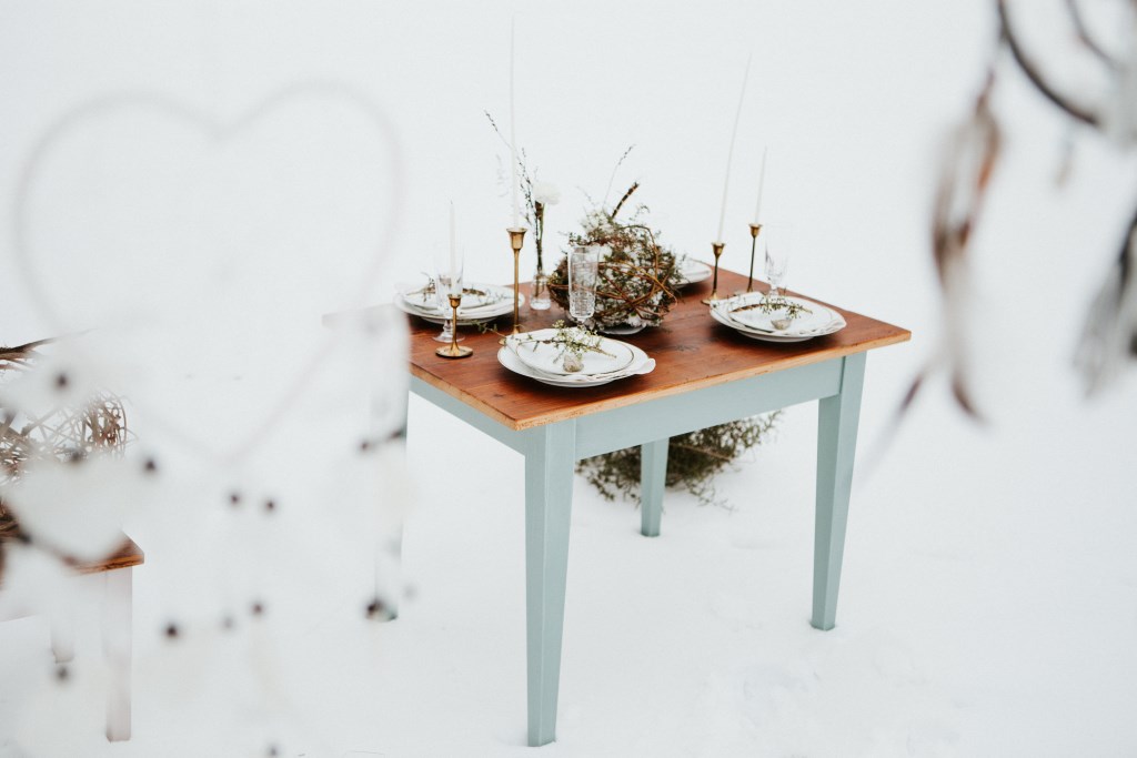 Green Wedding Winterhochzeit Tischdeko Inspiration