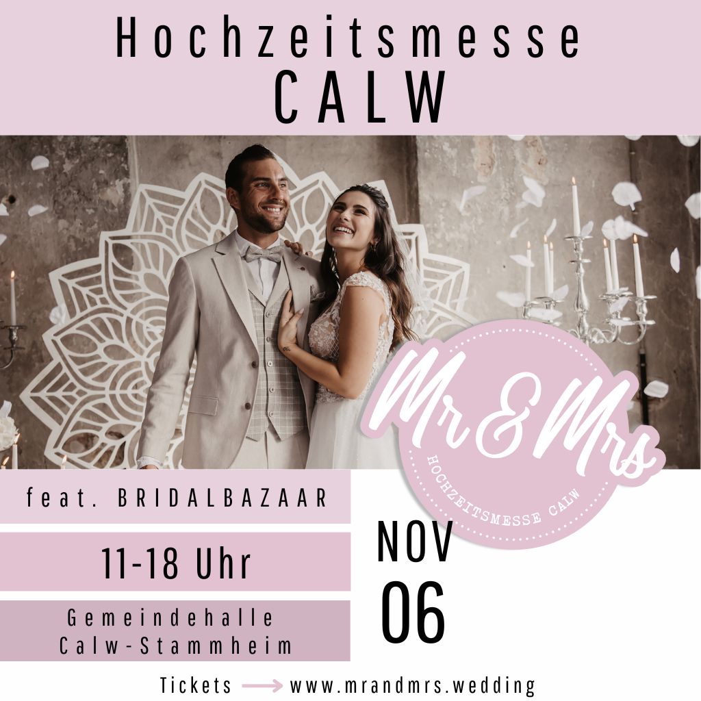 Banner Hochzeitsmesse Mr & Mr Calw 2022